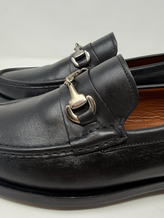 Allen Edmonds Arezzo Horsebit Leather Loafer Mens 12D Black Slip On Italian NWOB
